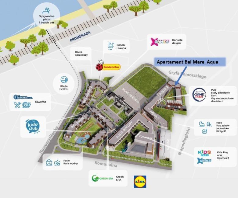 Bel Mare Aqua Apartament Parking Gratis + Taras Miedzyzdroje Exteriér fotografie